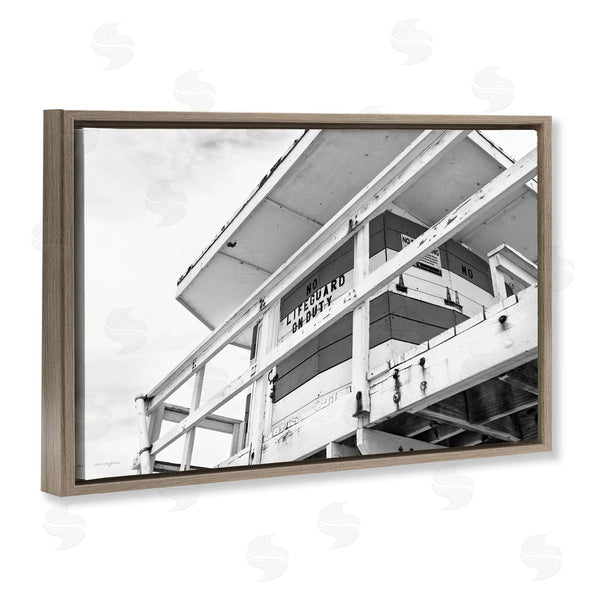 Stupell Industries Seven Trees Design | Lifeguard Building On Beach