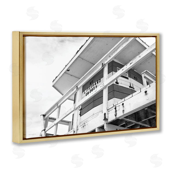 Stupell Industries Seven Trees Design | Lifeguard Building On Beach
