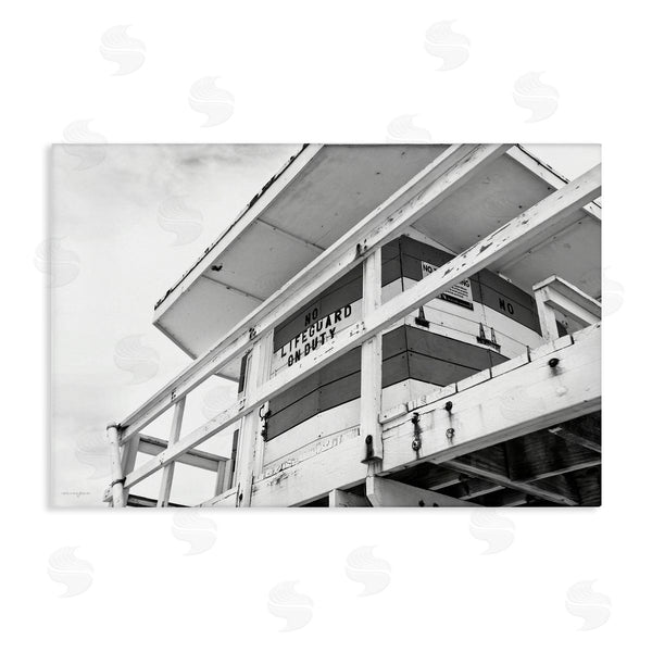 stupell industries Seven Trees Design | Lifeguard Building on Beach