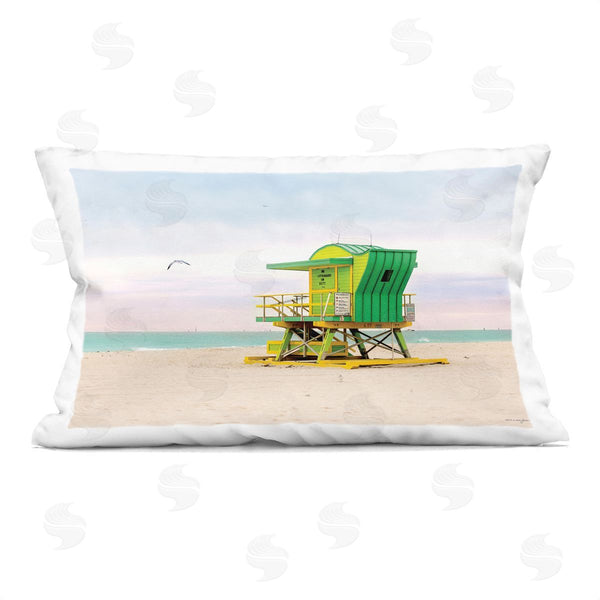 stupell industries Seven Trees Design | Lime Green Lifeguard Hut