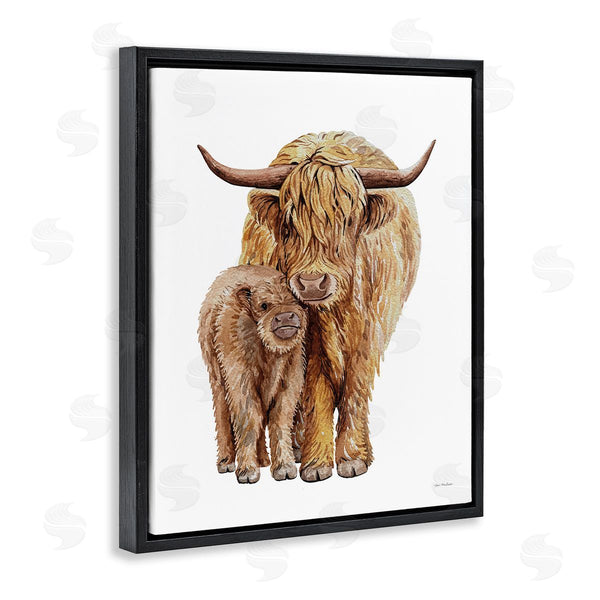 Stupell Industries Seven Trees Design | Minimal Cattle & Calf Wall Art