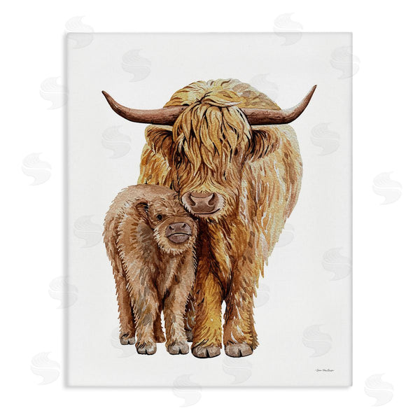 stupell industries Seven Trees Design | Minimal Cattle & Calf Wall Art