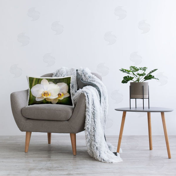 Stupell Industries Seven Trees Design | Orchid Blossom Glow Printed Throw Pillow