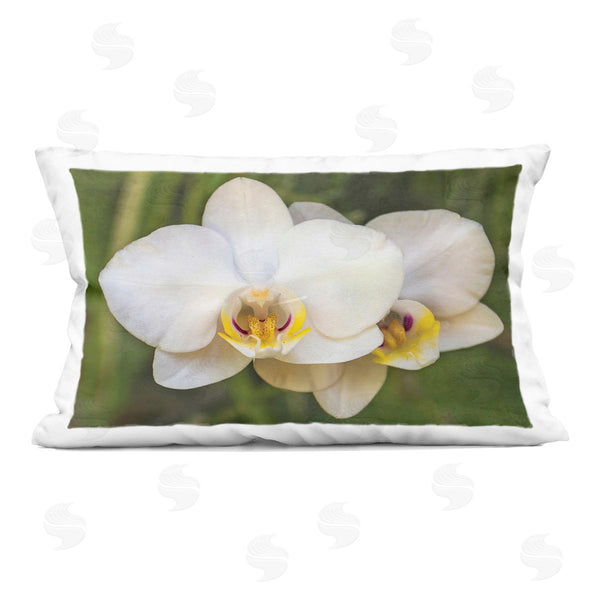 stupell industries Seven Trees Design | Orchid Blossom Glow Printed Throw Pillow