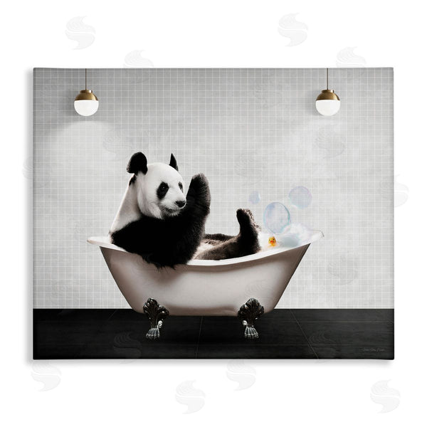 stupell industries Seven Trees Design | Panda in Modern Bubble Bath