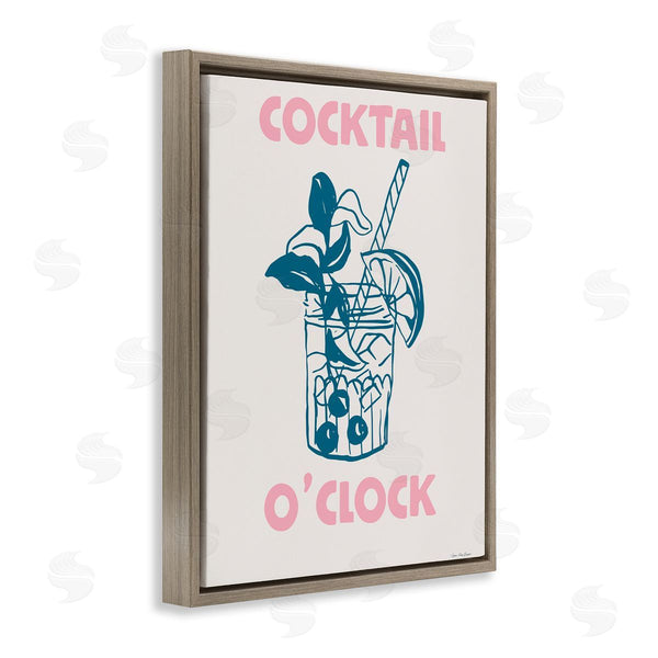 Stupell Industries Seven Trees Design | Pastel Cocktail O'Clock