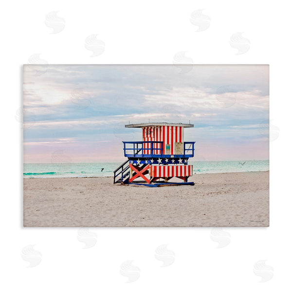 stupell industries Seven Trees Design | Patriotic Lifeguard Hut