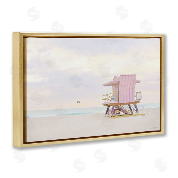 Stupell Industries Seven Trees Design | Pink Paradise Beach