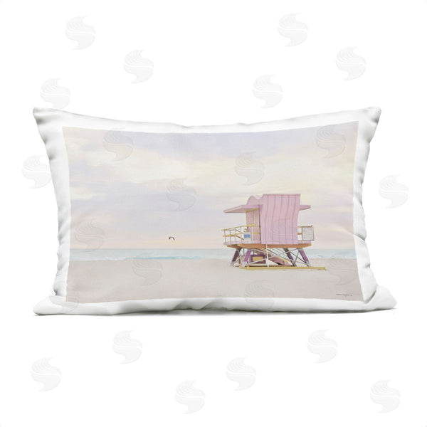 Stupell Industries Seven Trees Design | Pink Paradise Beach Printed Throw Pillow