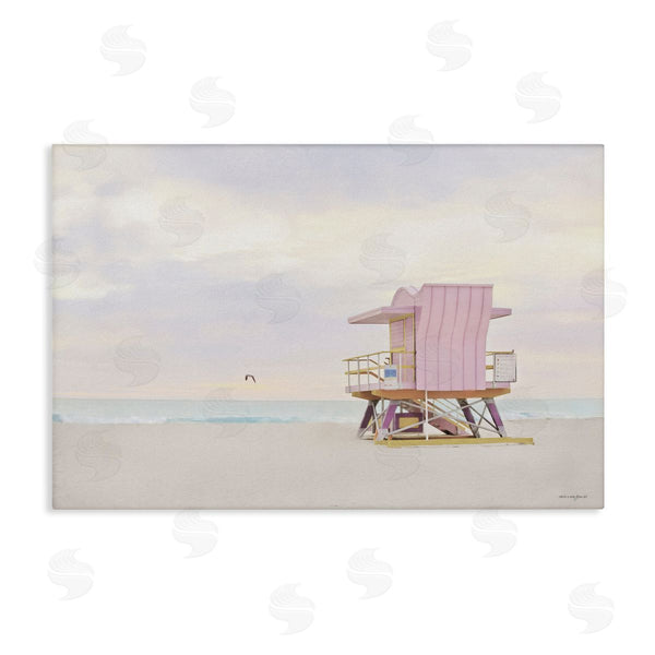 stupell industries Seven Trees Design | Pink Paradise Beach