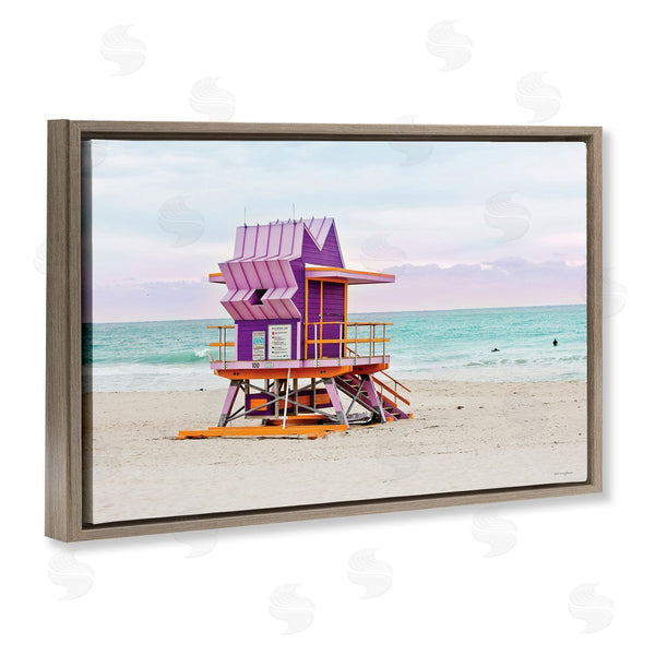Stupell Industries Seven Trees Design | Purple Lifeguard Building