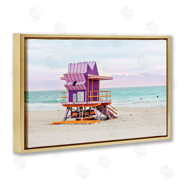 Stupell Industries Seven Trees Design | Purple Lifeguard Building