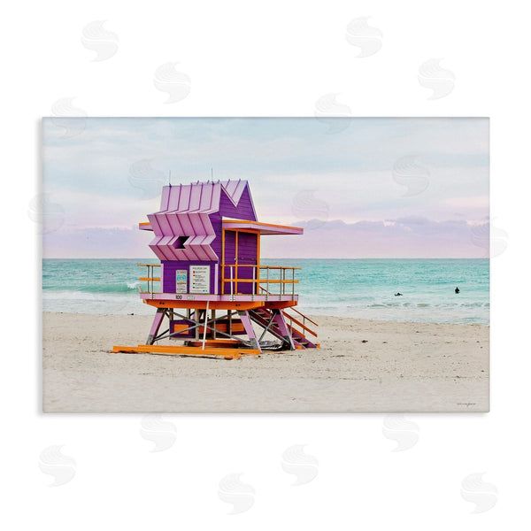 stupell industries Seven Trees Design | Purple Lifeguard Building