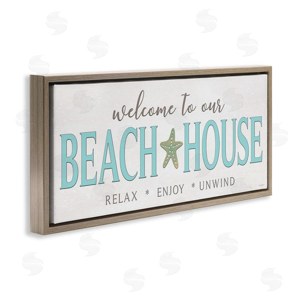 Stupell Industries Seven Trees Design | Relax Enjoy Unwind Beach House Wall Art