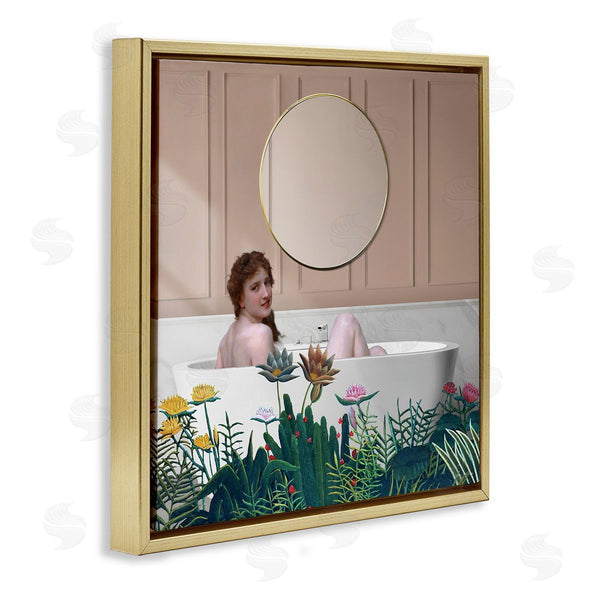 Stupell Industries Seven Trees Design | Vintage Lady In Bath