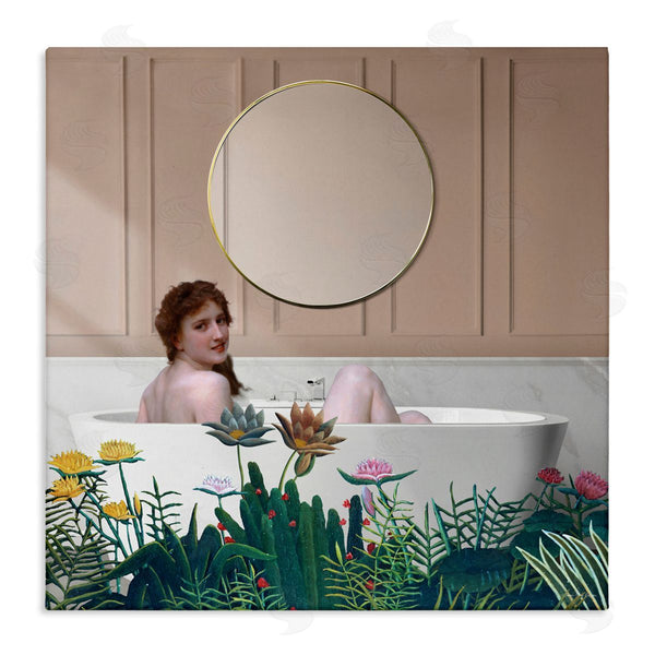stupell industries Seven Trees Design | Vintage Lady in Bath