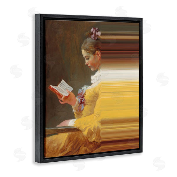 Stupell Industries Seven Trees Design | Vintage Lady Reading With Gradient Streaks Wall Art