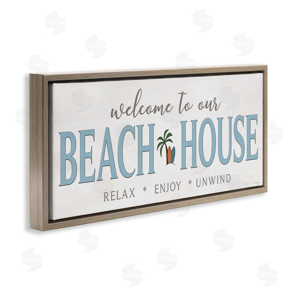 Stupell Industries Seven Trees Design | Welcome Beach House Greeting Wall Art