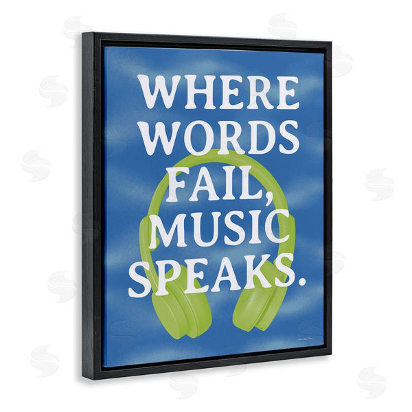 Stupell Industries Seven Trees Design | Words Fail Music Speaks