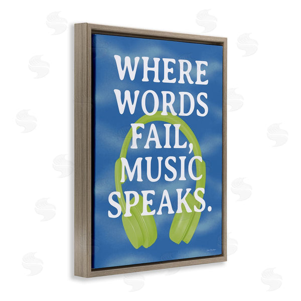 Stupell Industries Seven Trees Design | Words Fail Music Speaks