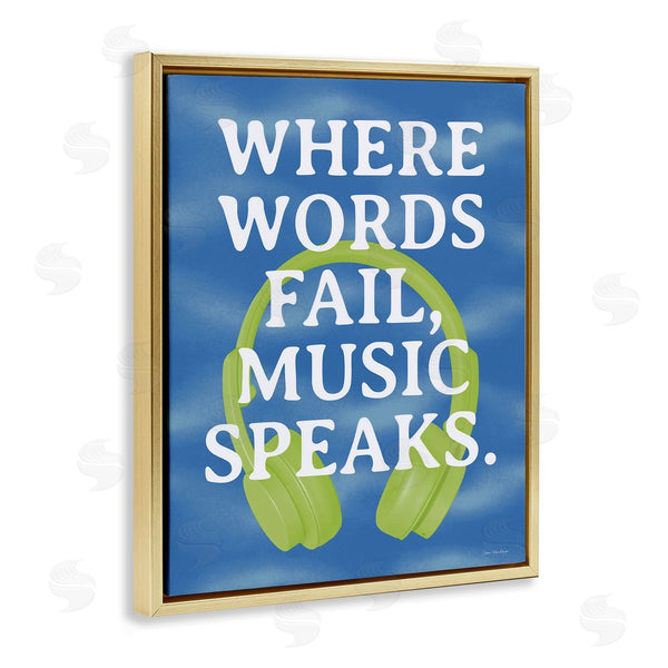 Stupell Industries Seven Trees Design | Words Fail Music Speaks