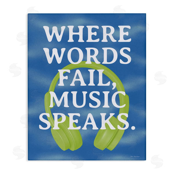 stupell industries Seven Trees Design | Words Fail Music Speaks