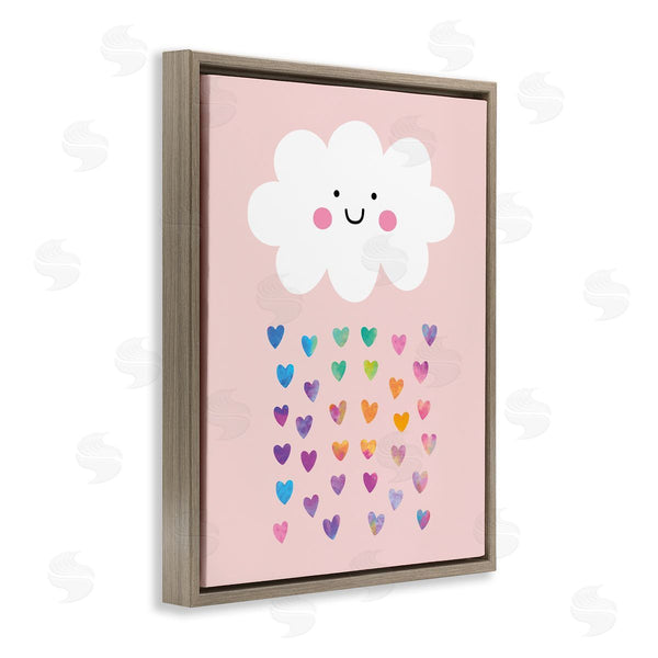Stupell Industries Seven Trees | Happy Cloud With Rainbow Hearts