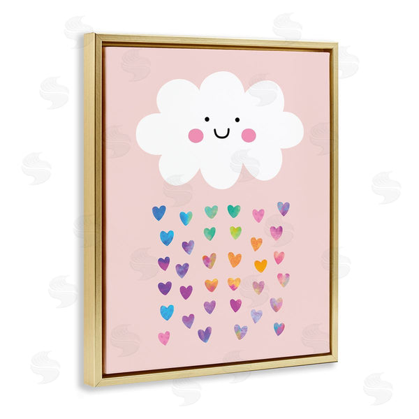 Stupell Industries Seven Trees | Happy Cloud With Rainbow Hearts