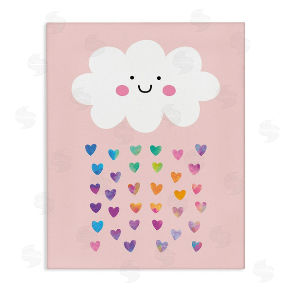 stupell industries Seven Trees | Happy Cloud with Rainbow Hearts