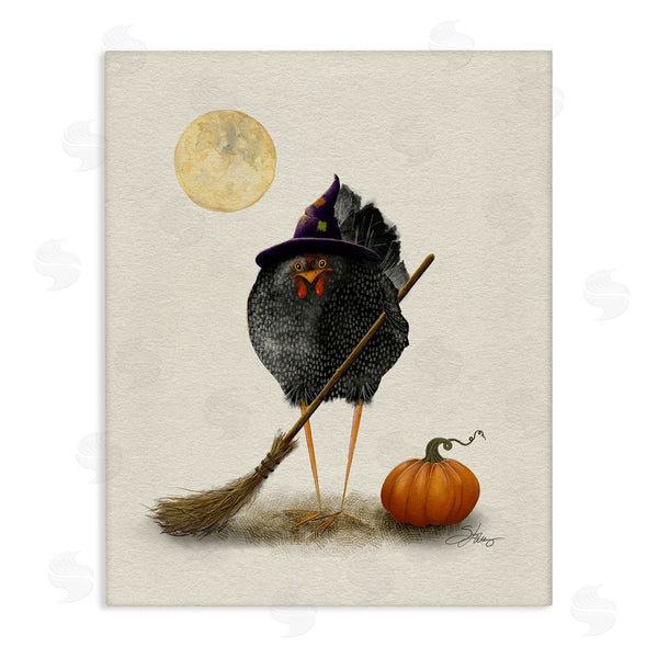 stupell industries Shanda Louis | Halloween Black Bird Witch Wall Art
