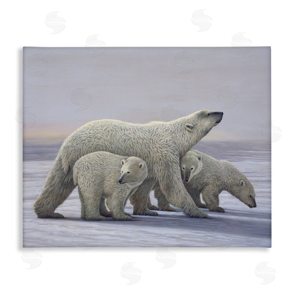 stupell industries Shane Lamb | Polar Bear Family Wall Art