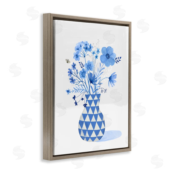 Stupell Industries Sharon Lee | Blue Mixed Floral Arrangement Wall Art