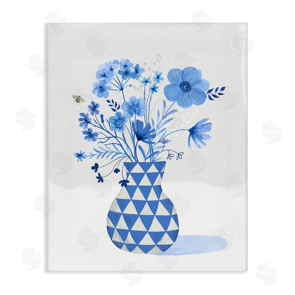 stupell industries Sharon Lee | Blue Mixed Floral Arrangement Wall Art