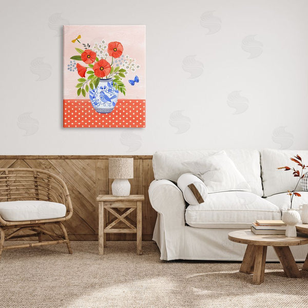 Stupell Industries Sharon Lee | Bright Bouquet On Polka Dots Wall Art