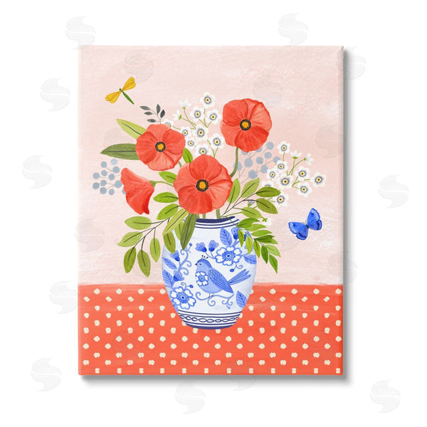 stupell industries Sharon Lee | Bright Bouquet on Polka Dots Wall Art