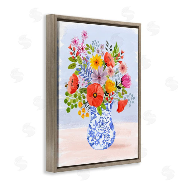 Stupell Industries Sharon Lee | Bright Flowers In Pottery Wall Art