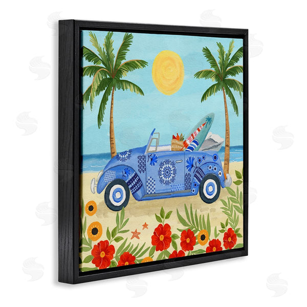 Stupell Industries Sharon Lee | Floral Car On Beach Wall Art