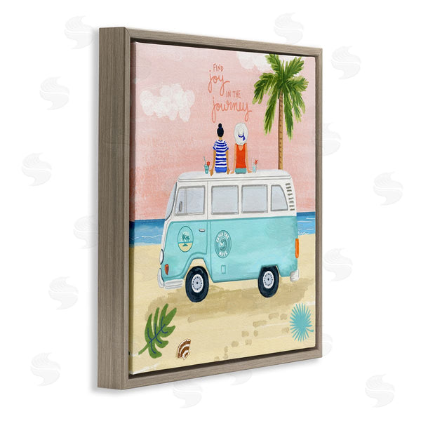 Stupell Industries Sharon Lee | Joy In The Journey Tropical Adventure Beach Traveling Wall Art