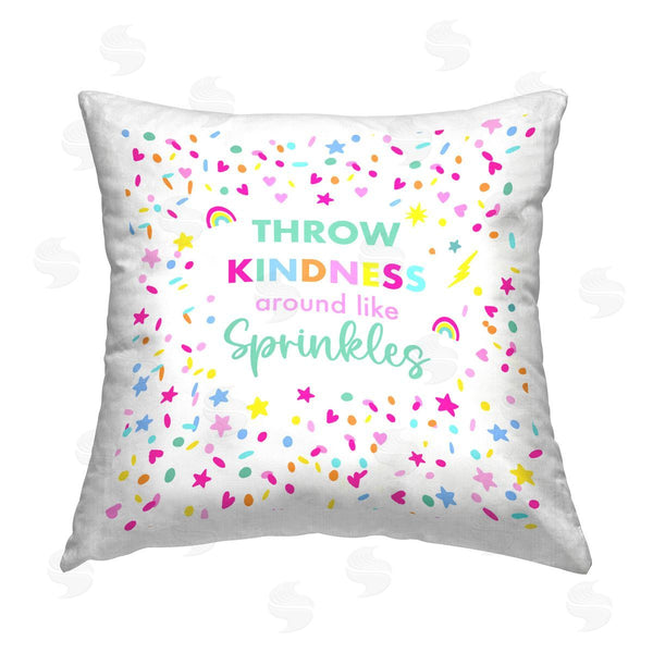 stupell industries Sharon Lee | Kindness Like Sprinkles Printed Throw Pillow