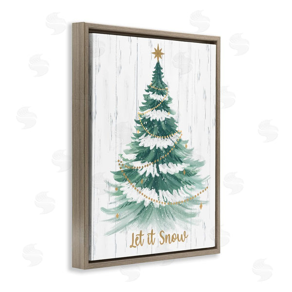 Stupell Industries Sharon Lee | Let It Snow Rustic Tree Wall Art
