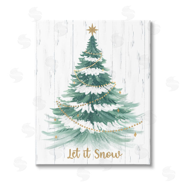 stupell industries Sharon Lee | Let it Snow Rustic Tree Wall Art