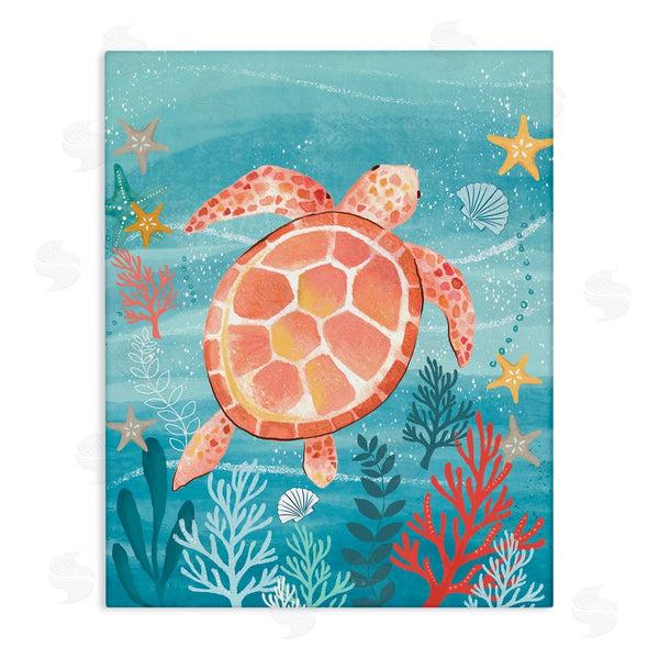 stupell industries Sharon Lee | Pink Turtle Underwater Wall Art