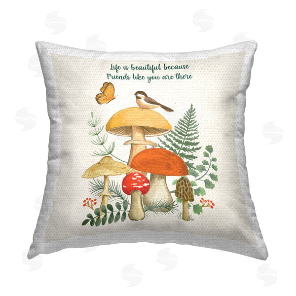 Stupell Industries Sharon Lee | Vintage Life Is Beautiful Printed Throw Pillow