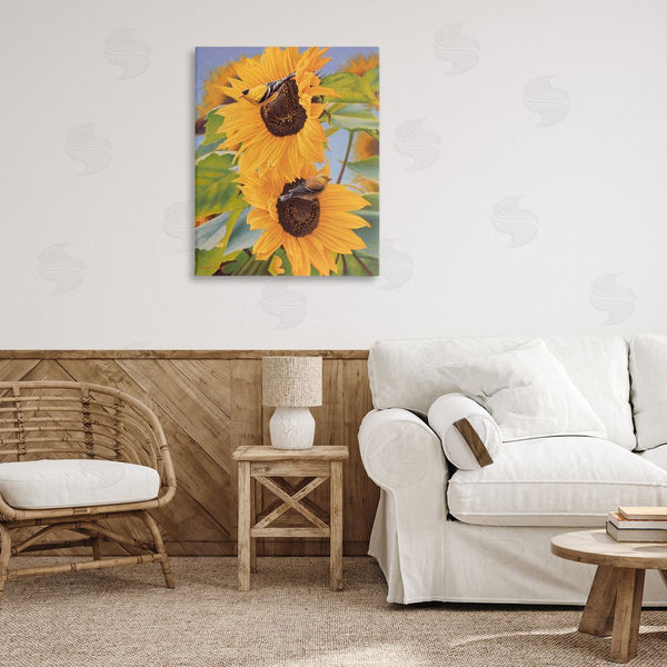 Stupell Industries Shawn Gould | Yellow Bird & Sunflowers Wall Art