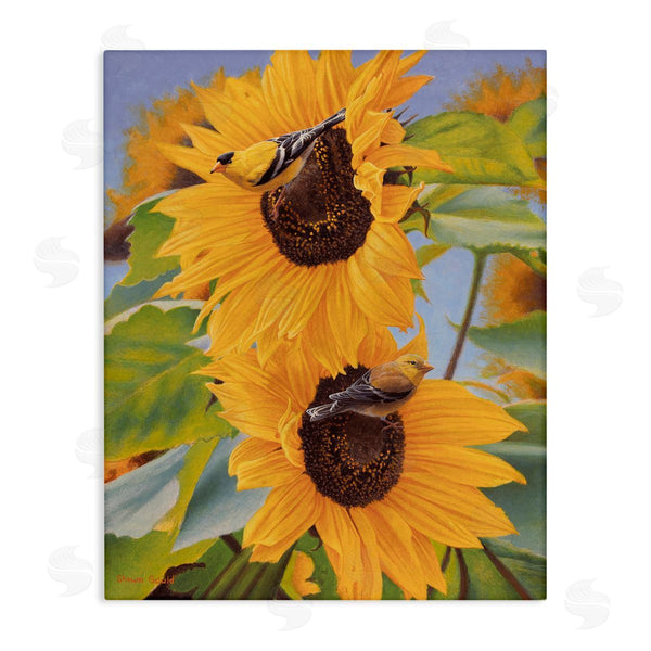 stupell industries Shawn Gould | Yellow Bird & Sunflowers Wall Art