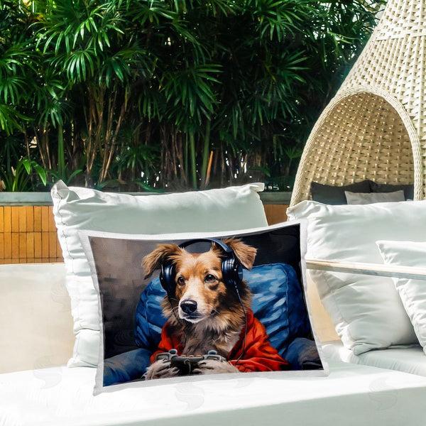 Stupell Industries Shawna Stewart | Game Master Dog Printed Throw Pillow