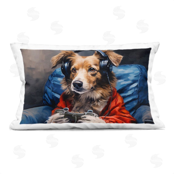 stupell industries Shawna Stewart | Game Master Dog Printed Throw Pillow