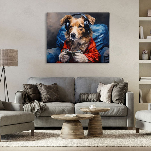 Stupell Industries Shawna Stewart | Game Master Dog Wall Art