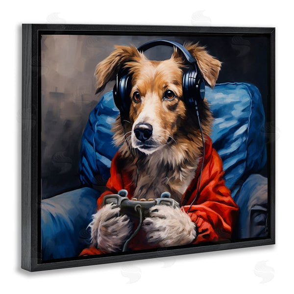 Stupell Industries Shawna Stewart | Game Master Dog Wall Art