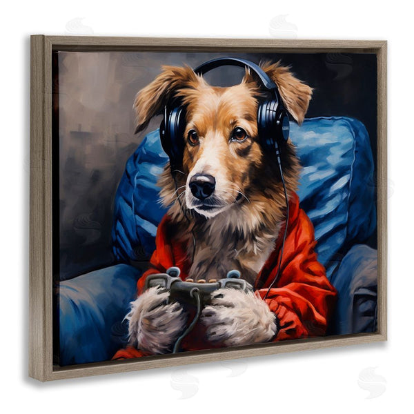 Stupell Industries Shawna Stewart | Game Master Dog Wall Art